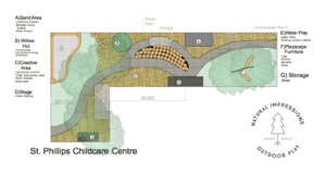 landscape plan for St. Phillips Childcare Centre by Natural Impressions Outdoor Play
